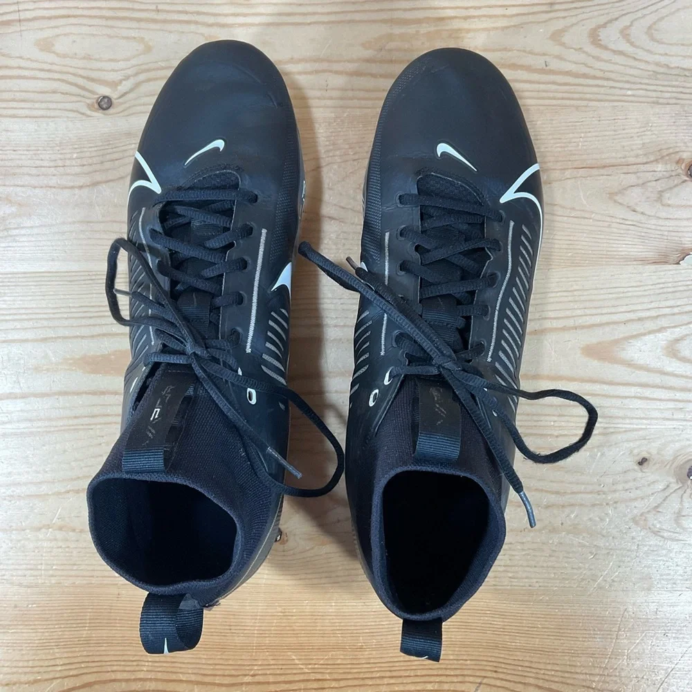 Nike Vapor Edge Pro 360 2 Football Cleats Men's Size 14 Black White DA5456-010